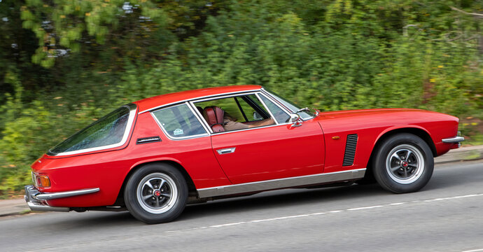 1970 red Jensen Interceptor