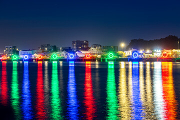 Nantes city on Loire River in west part of France close to atlantic ocean