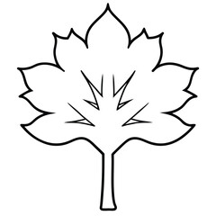 Natural maple tree silhouette vector art, ideal for nature-themed designs, landscapes, and eco-friendly branding projects. Perfect for creative and modern visuals.