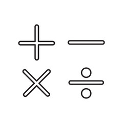 Obraz premium Mathematical Symbol Icon