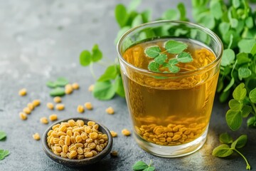 Soak fenugreek seeds in water overnight for benefits in weight loss digestion and blood sugar management