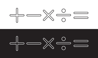 Mathematical Symbols icon design with white background stock illustration
By Graphics