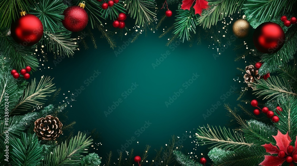 Wall mural christmas background with copy space