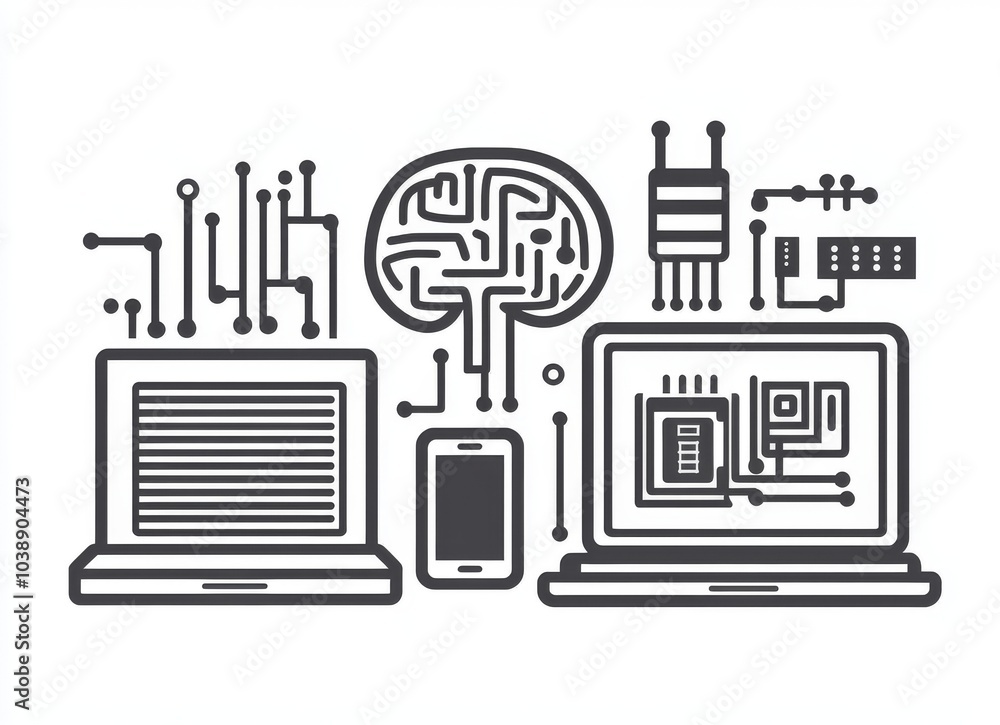 Poster outline modern icons isolated on white background. perfect for web design and ui, mobile apps, print