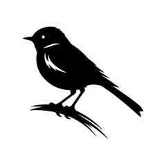 a single bird silhouette vector