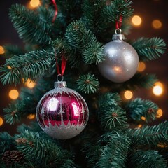 Fototapeta premium Holiday magic on the tree