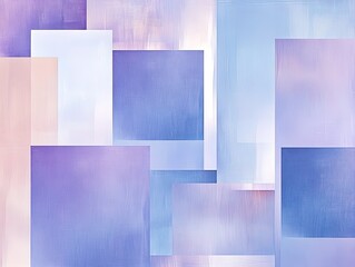 Obraz premium Elegant Digital Block Composition in Light Blue and Violet: Perfect for Sports Interior Posters, Adding a Unique Textured Aesthetic Against a Calm Backdrop.