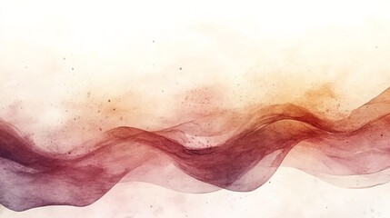 Obraz premium Abstract watercolor background with brown and pink fluid shapes