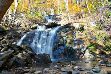 Upper Shamokin Falls in the Blue Ridge Mountains, Virginia - Wintergreen Resort, Nellysford 