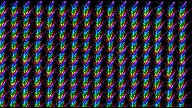 peacock feather print pattern full frame