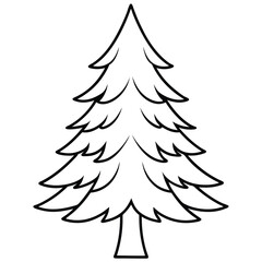 Elegant pine tree silhouette vector art design, ideal for nature, landscape, and environmental projects. Perfect for decor, prints, and eco-themed graphic visuals.