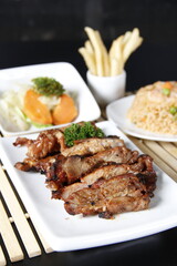 Gourmet Seafood Dish with Premium Flavors and Garnishes