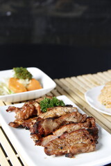 Gourmet Seafood Dish with Premium Flavors and Garnishes