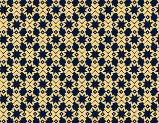 A Playful Star Pattern in Blue and Yellow