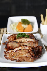 Gourmet Seafood Dish with Premium Flavors and Garnishes