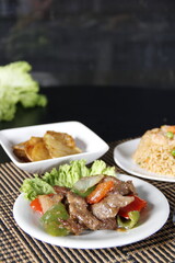 Gourmet Appetizers with Delicate Plating and Fine Ingredients