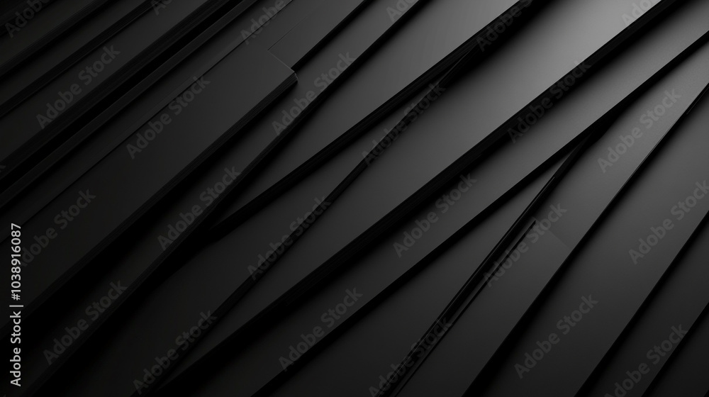 Poster a textured black surface with layered geometric shapes creating a modern abstract design