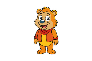 Bear cartoon vector illustration