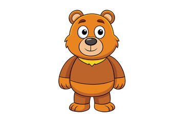 Bear cartoon vector illustration