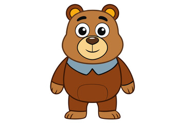 Bear cartoon vector illustration