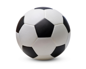 Football Soccer Ball on White Background