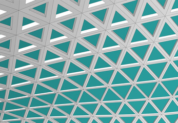 Abstract futuristic architecture vector 3d illustration