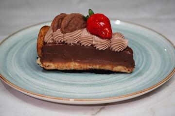 Fatia de Torta Doce com Morango