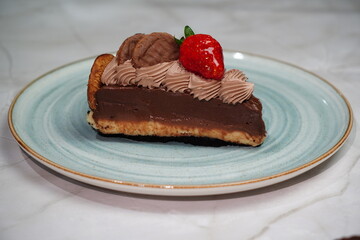 Fatia de Torta Doce com Morango