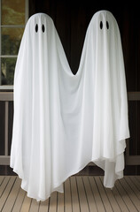 White goasts, hellowen decoation.