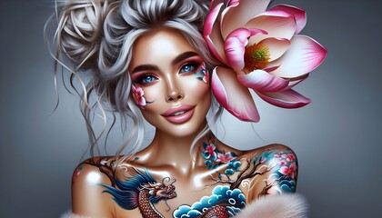 Tatuajes Florales Místicos