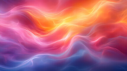 Obraz premium Abstract Background with Flowing Lines in Pink, Orange, and Blue