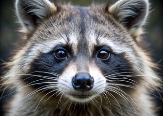 With brushstrokes that mimic nature's touch, this painting transports viewers into the captivating world of the raccoon.