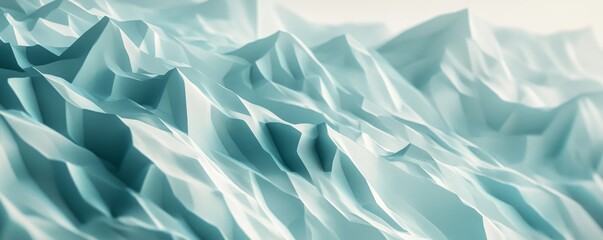 Obraz premium A serene abstract landscape featuring soft, undulating waves in shades of blue, evoking tranquility and calmness.