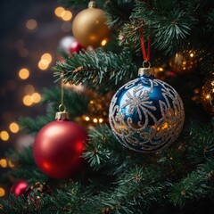 Fototapeta premium Joyful decorations inspire warmth this season