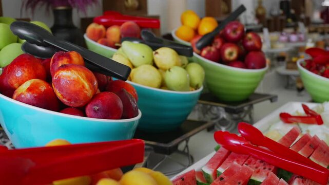 Fruit plates. All inclusive food concept.