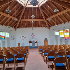 church room with chairs