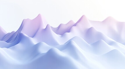 Obraz premium Abstract landscape featuring soft, undulating waves in pastel colors. Perfect for backgrounds and digital design.