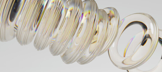 3d glass abstract objects © neurostructure