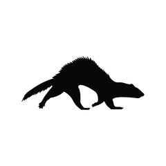 silhouette of a dinosaur