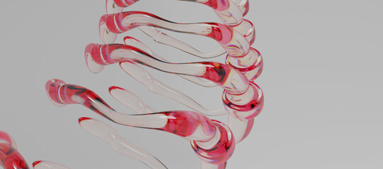3d glass abstract objects © neurostructure