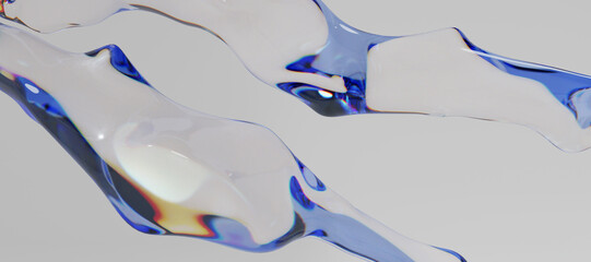3d glass abstract objects © neurostructure