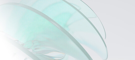 3d glass abstract objects © neurostructure