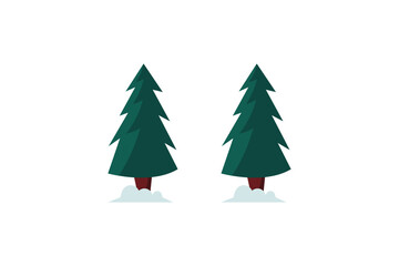 set of christmas tree