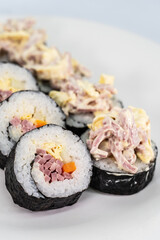 Some close-up pictures of sushi