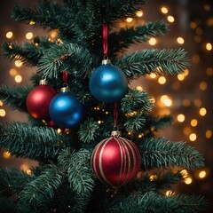 Joyful ornaments fill the tree