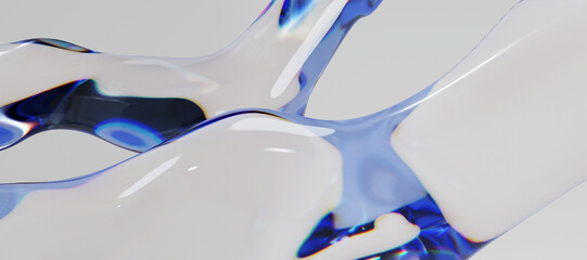 3d glass abstract objects © neurostructure