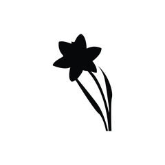 black and white flower