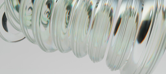 3d glass abstract objects © neurostructure