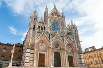 Naklejka premium Cathédrale de Sienne en Italie, toscane