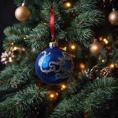 Fototapeta premium Joyful toys create a charming holiday display